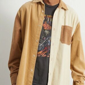 PacSun Brown Paneled Corduroy Shacket